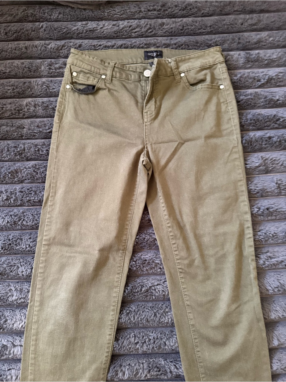 Celebrity Pink Olive Skinny Jeans